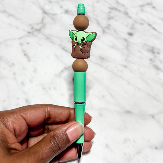 Green Baby Alien pen