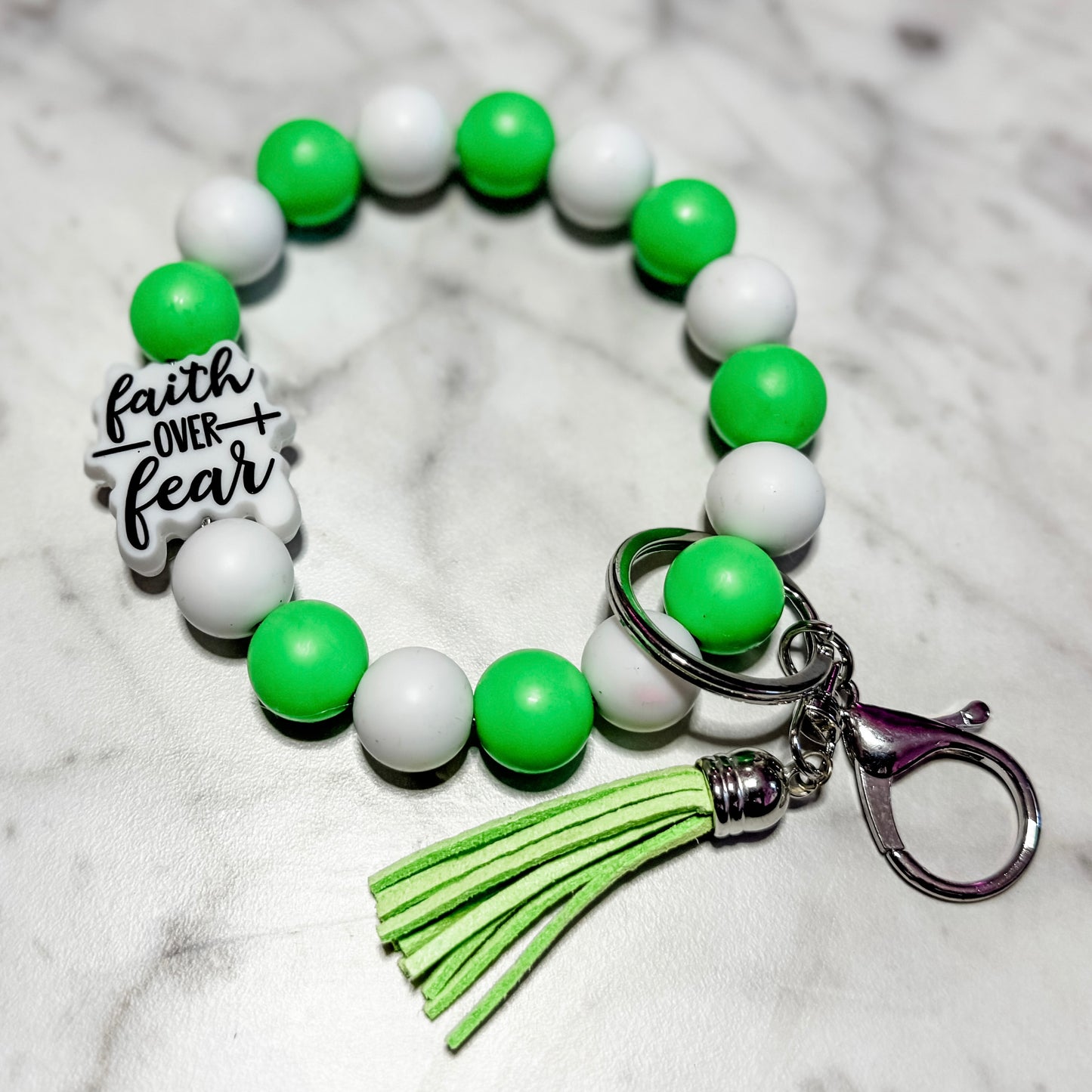 Faith Over Fear wristlet